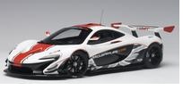 AutoArt 1/18 McLAREN P1 GTR (Gloss white -Red Stripes )